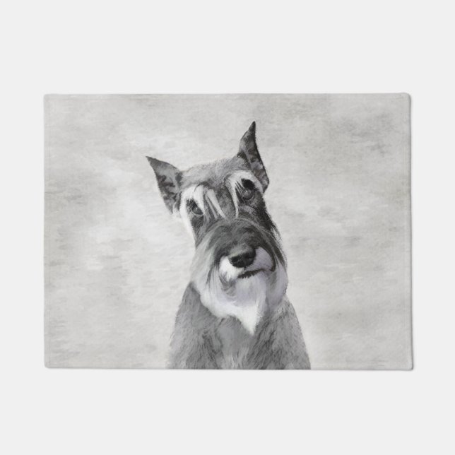 Paillasson Schnauzer (Giant) Peinture - Dog Art (Devant)