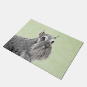 Paillasson Schnauzer (Giant, Standard) Peinture - Chien Art (Incliné)