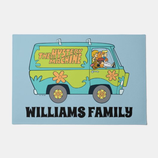 Paillasson Scooby-Doo Joyeuse Marche | Ajouter Votre Nom Port (Devant)