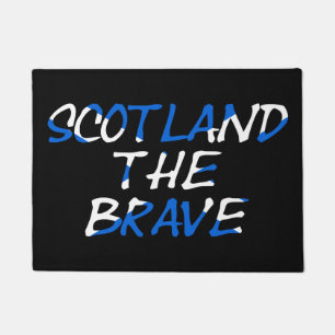 Paillasson Scotland The Brave sur drapeau écossais dmt