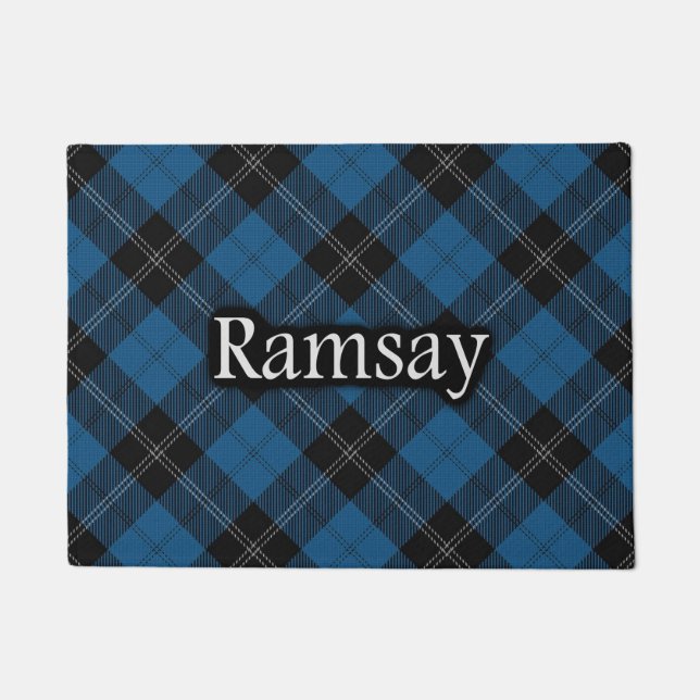 Paillasson Scottish Clan Ramsay Blue Hunting Tartan (Devant)