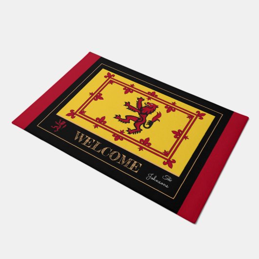 Paillasson Scottish Flag & Rampant, Scotland house / patriote (Incliné)