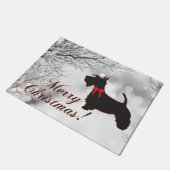Paillasson Scottish Terrier Joyeux Noël (Incliné)