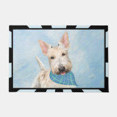 Paillasson Scottish Terrier Wheaten Dog Painting Art original (Devant)