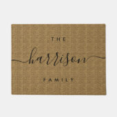 Paillasson Script manuel | Famille personnalisée (Devant)