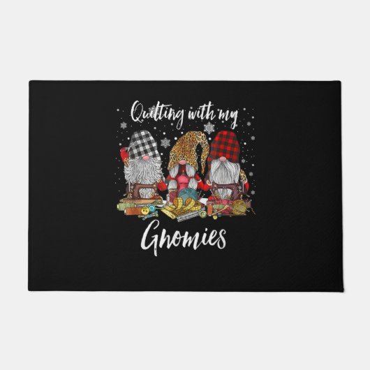 Paillasson Se Cacher Avec Mes Gnomies Fêtes De Noël (Devant)