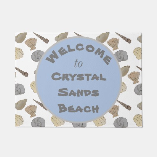 Paillasson Sea Shells Beach House Welcome Mat (Devant)