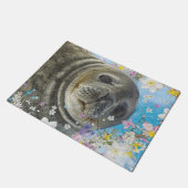 Paillasson Sealion de conte de Fairytale dans l'océan des fle (Incliné)