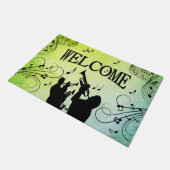 Paillasson Section Trumpet Jazz Music Green (Incliné)