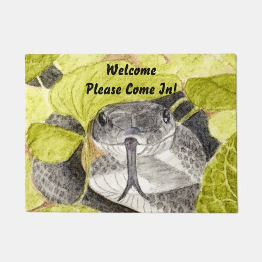 Paillasson Serpent de rat noir (Devant)