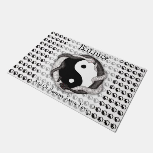 Paillasson Serpents double (noir/blanc) (Incliné)