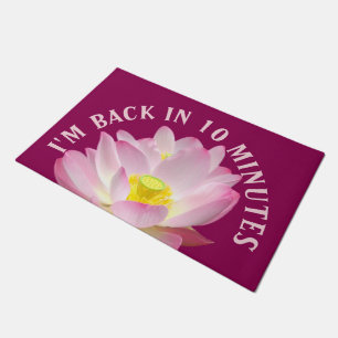 Paillasson Seulement un Lotus Blossom + votre backgr. & idées