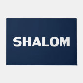 Paillasson Shalom, Marine de la Paix bleu blanc mat (Devant)