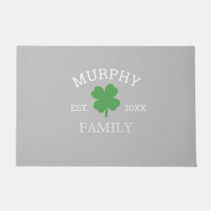 Paillasson Shamrock Custom Irish Family Doormat