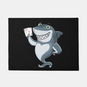 Paillasson Shark Poker Player - Drôle Poker cadeau