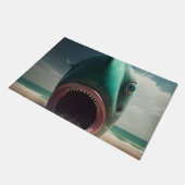 Paillasson Shark sculpture on the beach (Incliné)