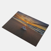 Paillasson Shell à la plage à l'île du coucher du soleil | (Incliné)