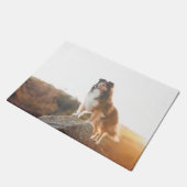 Paillasson Sheltie sur le protectng de falaise entendu (Incliné)