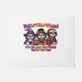 Paillasson Shih Tzu Halloween Thanksgiving Noël Classique (Devant)