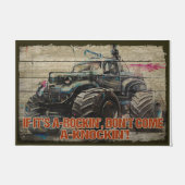 Paillasson Si c'est un Rocking ne venez pas un Knocking (Devant)