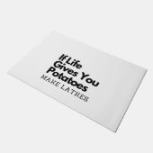 Paillasson Si la vie vous donne une pomme de terre faire un l (Incliné)