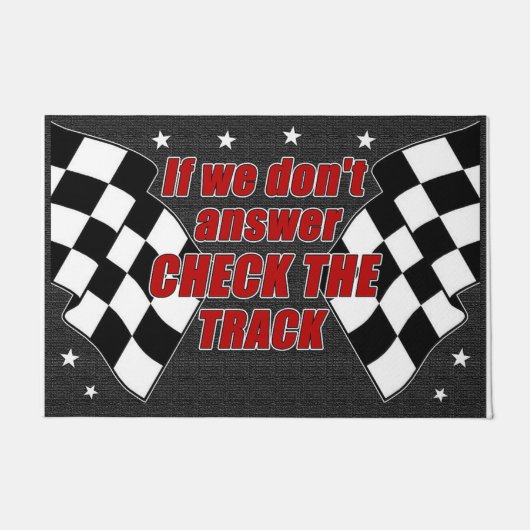 Paillasson Si nous ne répondons pas, vérifiez la piste (Devant)
