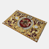 Paillasson Sicilienne Medusa Trinacria Porte Mat (Incliné)