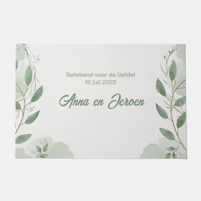 Paillasson Signé pour le Partenariat Amour ! (Devant)