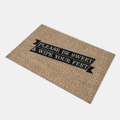 Paillasson 'S'Il Vous Plaît Être Sucré Et Essuyer Vos Pieds'  (Incliné)
