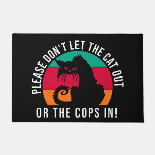 Paillasson S'il vous plaît ne laissez pas les chats dehors ou