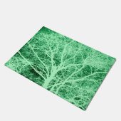 Paillasson Silhouette d'arbre vert (Incliné)
