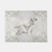 Paillasson Silhouette de perle de Cocker Spaniel (Devant)