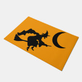 Paillasson Silhouette de sorcière d'Halloween (Incliné)