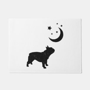 Paillasson Silhouette noire de Bulldog