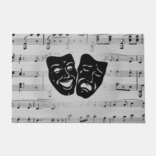 Paillasson Silver Art unit les masques de théâtre (Devant)