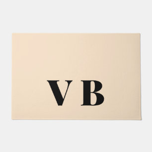 Paillasson simple couleur pastel personnalisée minimale solid