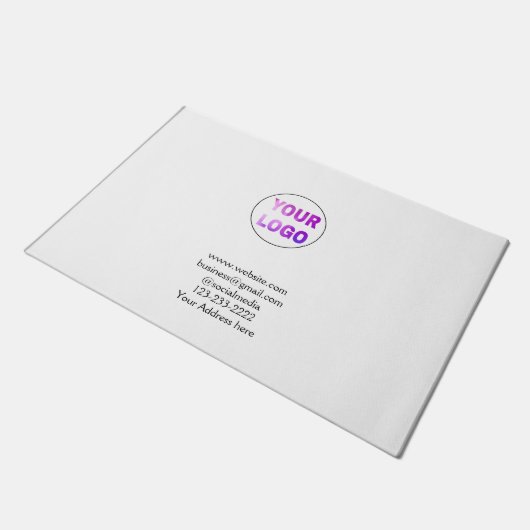 Paillasson simple et minimal ajouter votre logo/design ici te (Incliné)