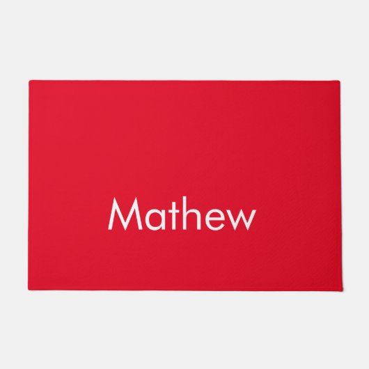 Paillasson simple initial letter monogram add your name lett (Devant)