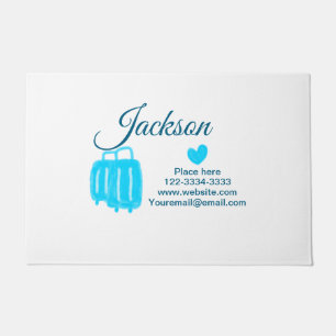 Paillasson Simple minimum ajouter votre nom texte place ville