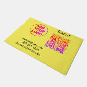 Paillasson Simple minimum q r code ajouter logo code d'analys (Incliné)