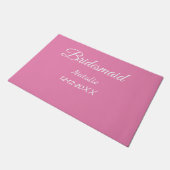 Paillasson Simple minimum rose bridesmaid ajouter le nom de l (Incliné)