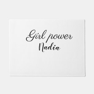 Paillasson simple pouvoir minimal des filles ajouter le nom t