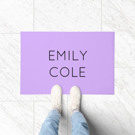 Paillasson Simple purple épuré minimaliste (Intérieur)