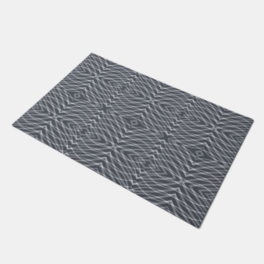 Paillasson Sine Wave Pulse Signal moderne Art Abstrait Design (Incliné)
