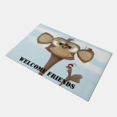 Paillasson Singe idiot et coccinelles (Incliné)