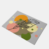 Paillasson Sites abstraits intéressants avec feuilles (Incliné)