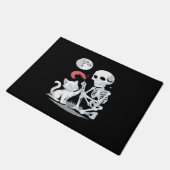 Paillasson Skeleton Chat Halloween drôle mignon Éffrayant ess (Incliné)