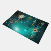 Paillasson Skeleton Keys on Green Background (Incliné)