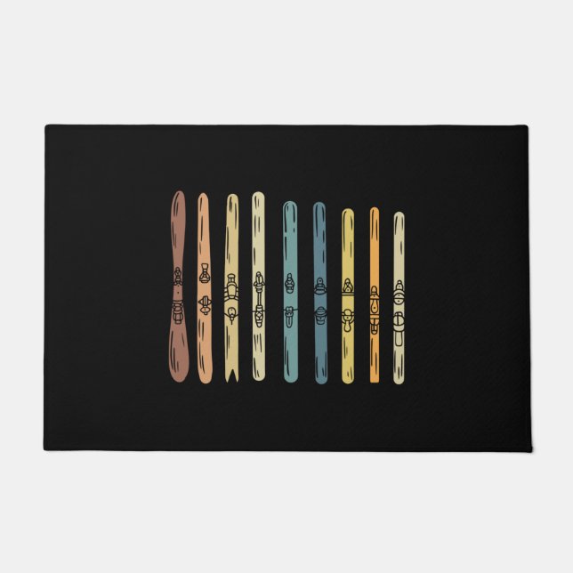 Paillasson Ski - Collection de planches à ski (Devant)