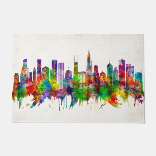 Paillasson Skyline de Chicago (Devant)